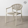Silla Apilable Aluminio-Rattán Pe Ext. 56,50 X 62,50 X 80,50 (Set de 2)