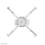 Neomounts Soporte de techo para proyector 45kg totalmente móvil blanco