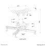 Neomounts Soporte de techo para proyector 45kg totalmente móvil blanco