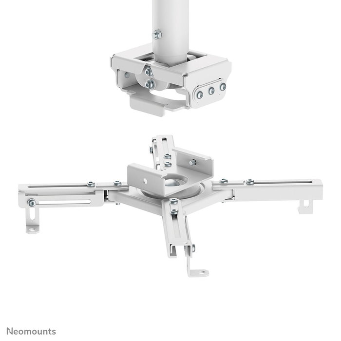 Neomounts Soporte de techo para proyector 45kg totalmente móvil blanco