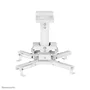 Neomounts CL25-530WH1 Soporte de Techo para Proyector Universal, 45 kg de Capacidad, Ajustable (Inclinación, Rotación 360°, Giro), Gestión de Cables, Color Blanco