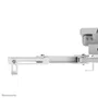 Neomounts CL25-530WH1 Soporte de Techo para Proyector Universal, 45 kg de Capacidad, Ajustable (Inclinación, Rotación 360°, Giro), Gestión de Cables, Color Blanco