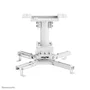 Neomounts CL25-530WH1 Soporte de Techo para Proyector Universal, 45 kg de Capacidad, Ajustable (Inclinación, Rotación 360°, Giro), Gestión de Cables, Color Blanco