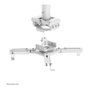 Neomounts Soporte de techo para proyector 45kg totalmente móvil blanco