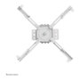 Neomounts Soporte de techo para proyector 45kg totalmente móvil blanco