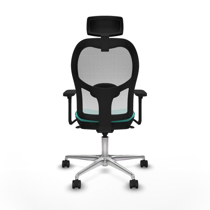 PIQUERAS Y CRESPO Silla de oficina Jorquera con mecanismo Sincro, Turquesa y Blanco PIQUERAS Y CRESPO Silla de oficina Jorquera con mecanismo Sincro, Turquesa y Blanco