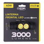 EDM Thunder Track Linterna Frontal LED Recargable 3000 Lúmenes, 5 Modos Luz, IP44, Batería 2600 mAh Tipo-C, con Imán y Cabeza