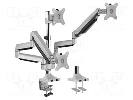 LogiLink Soporte Triple para Monitores de 13-32 Pulgadas en Aluminio