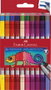 FABER-CASTELL Rotuladores de Doble Punta Fina y Gruesa, Estuche de 20 Unidades