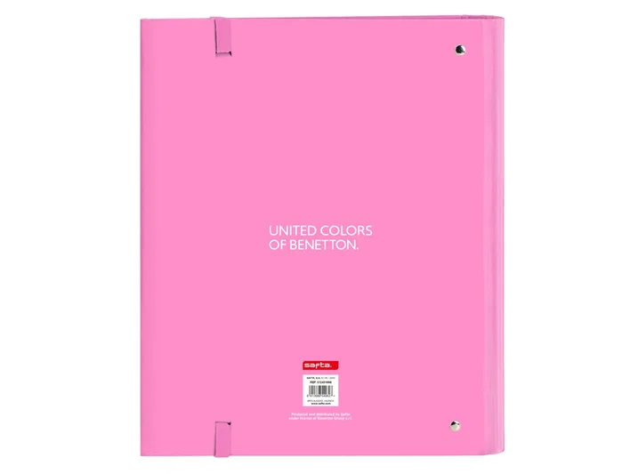 Safta Carpeta de anillas Benetton Spring DIN A4 con recambio y separadores