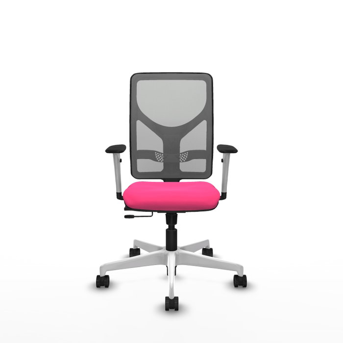 PIQUERAS Y CRESPO Silla de oficina Motilla Rosa y Gris PIQUERAS Y CRESPO Silla de oficina Motilla Rosa y Gris
