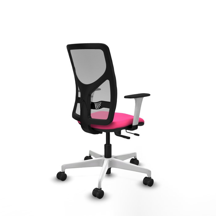 PIQUERAS Y CRESPO Silla de oficina Motilla Rosa y Gris PIQUERAS Y CRESPO Silla de oficina Motilla Rosa y Gris