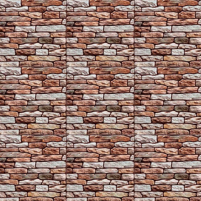 Atmosphera Sticker Imitacion Muro Marron 30 x 30 cm Pack 2 Unidades Vinilo