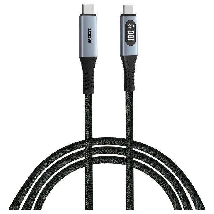 Verbatim Cable USB-C a USB-C 100W con Pantalla LED 1,2 m