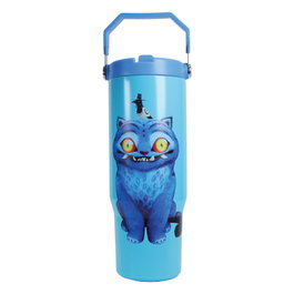 KIDS LICENSING Botella de Acero Inoxidable K-Pop Demon Hunters Derpy Azul