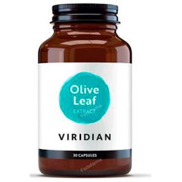 Viridian Extracto de Hoja de Olivo Estandarizado 18% Oleuropeína 30 Cápsulas