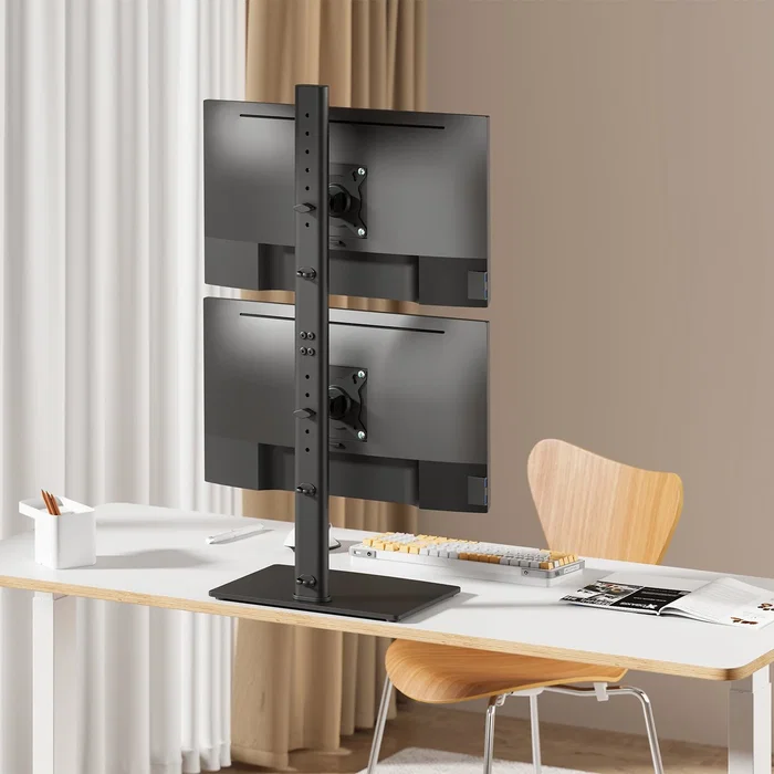 Aisens Soporte de Mesa para 2 Monitores/TV 17-34 pulgadas, Negro