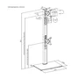 Aisens Soporte de Mesa para 2 Monitores/TV 17-34 pulgadas, Negro