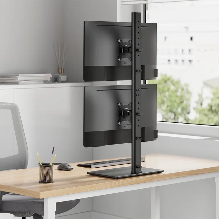 Aisens Soporte de Mesa para 2 Monitores/TV 17-34 pulgadas, Negro