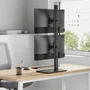 Aisens Soporte de Mesa para 2 Monitores/TV 17-34 pulgadas, Negro