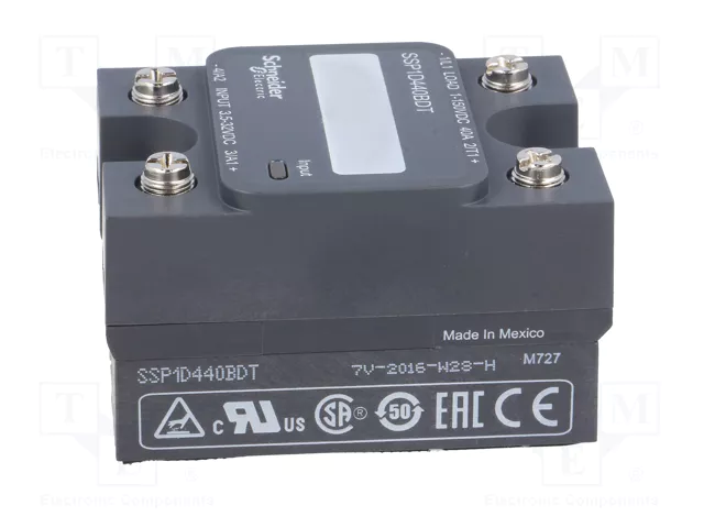 SCHNEIDER ELECTRIC SSP1D440BDT Relé de semiconductor monofásico SCHNEIDER ELECTRIC SSP1D440BDT Relé de semiconductor monofásico