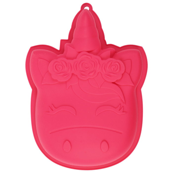 Lily Cook Molde Silicona Unicornio Licorne Fucsia Turquesa Infantil Fácil Desmoldar 20x25.5x3.5cm Lily Cook Molde Silicona Unicornio Licorne Fucsia Turquesa Infantil Fácil Desmoldar 20x25.5x3.5cm