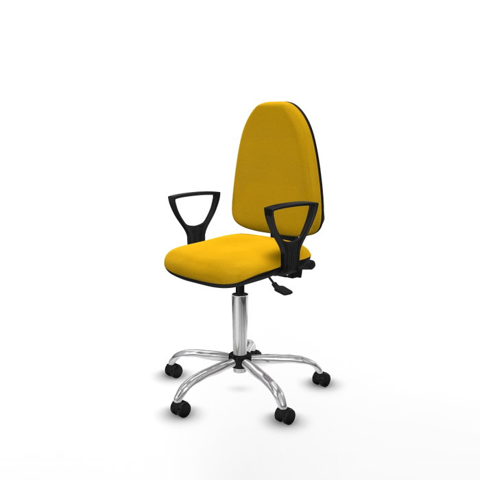 PIQUERAS Y CRESPO Silla de oficina Aýna con mecanismo Asincro en Amarillo PIQUERAS Y CRESPO Silla de oficina Aýna con mecanismo Asincro en Amarillo