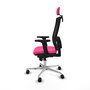 PIQUERAS Y CRESPO Silla de oficina Horna Rosa y Negro