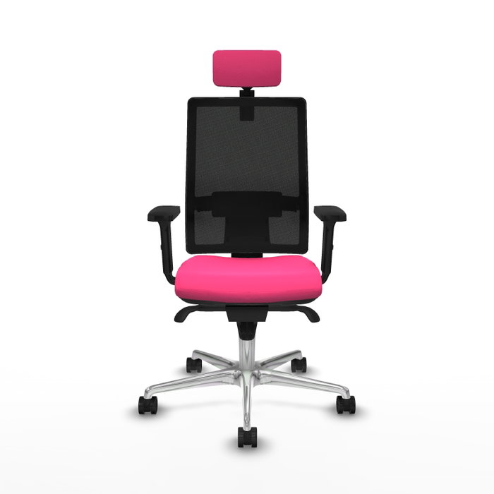 PIQUERAS Y CRESPO Silla de oficina Horna Rosa y Negro