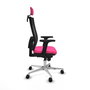 PIQUERAS Y CRESPO Silla de oficina Horna Rosa y Negro