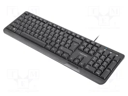 NATEC TROUT Teclado Slim Negro USB A