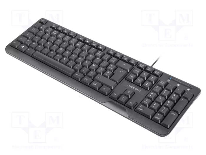 NATEC TROUT Teclado Slim Negro USB A NATEC TROUT Teclado Slim Negro USB A