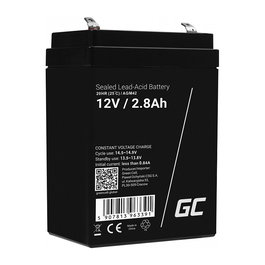 Green Cell Batería AGM Sellada de Plomo-Ácido AGM25 VRLA 12V 75Ah (7.5Ah/2800 mAh), Universal, Negro
