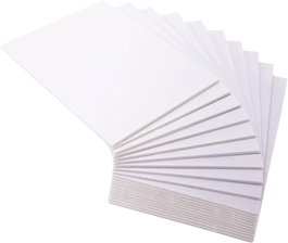 DHP Pack de 25 Cartón Pluma Paperline Blanco 50x70 cm 5mm