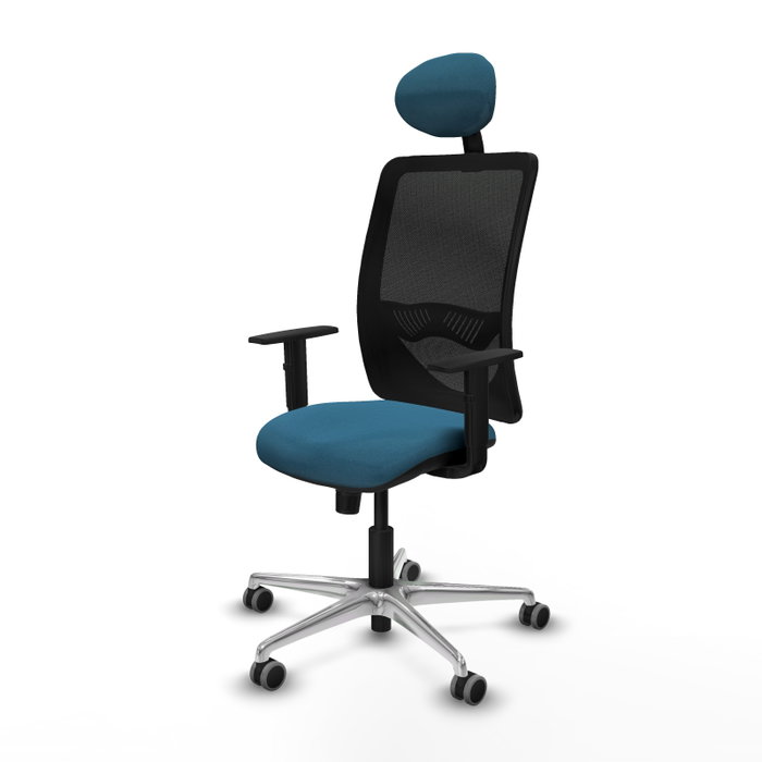 PIQUERAS Y CRESPO Silla de oficina Zulema con Mecanismo Sincro, Verde Petróleo y Negro PIQUERAS Y CRESPO Silla de oficina Zulema con Mecanismo Sincro, Verde Petróleo y Negro