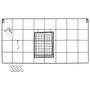 Home Deco Factory Mural Con Cesta Y 5 Ganchos Colección Good Deal 60x13x30 cm