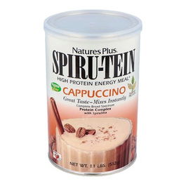 NATURES PLUS Spiru-Tein Cappuccino Batido de Proteínas Vegetales con Espirulina Sabor Cappuccino 544Gr