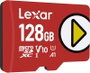 Lexar PLAY microSDXC UHS-I Card 128 GB Clase 10 - Rojo