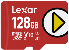 Lexar PLAY microSDXC UHS-I de 128 GB, Clase 10, Roja