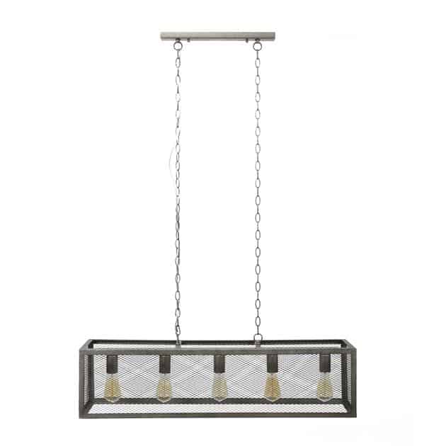 DKD Home Decor Lámpara de Techo Metal Gris 79x26x120 cm
