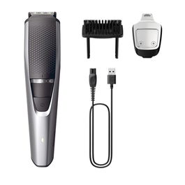 Philips Afeitadora Recortadora de Barba Beardtrimmer Series 3000 BT3239, 20 longitudes, carga USB, 90 min autonomía