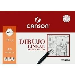 Canson Minipack Dibujo Lineal 10 Hojas Guarro Marca Mayor 160 gr. 21x29,7 cm