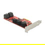 DeLOCK 89384 Controlador de Memoria SATA 10 Puertos, PCIe, SATA 3.0 6 Gbit/s Interno, Compatible con Hot-Plug