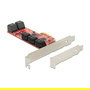 DeLOCK 89384 Controlador de Memoria SATA 10 Puertos, PCIe, SATA 3.0 6 Gbit/s Interno, Compatible con Hot-Plug