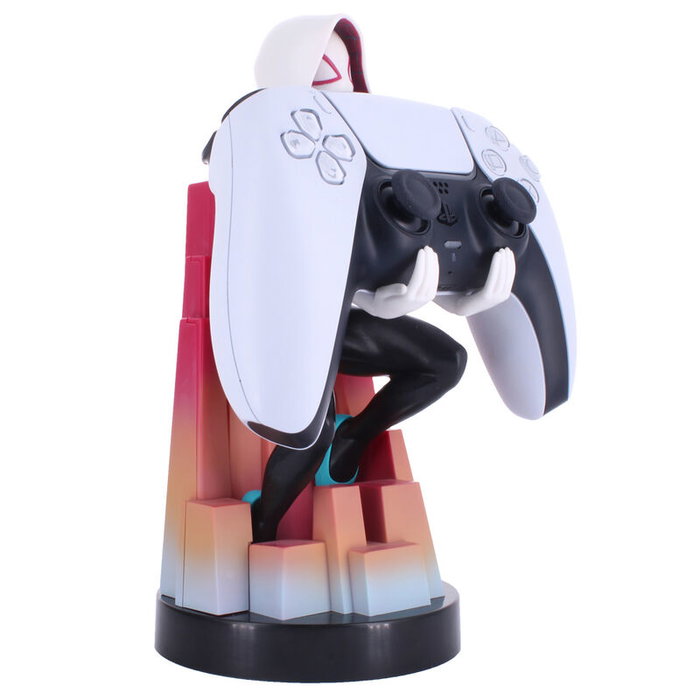 Cable Guy Soporte Figura Spider Gwen Spiderman Marvel 20cm para Mandos y Móviles