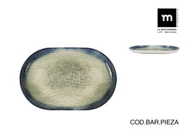 La Mediterranea Fuente Ovalada Olaf Nordic Brillo 20 cm x 13 cm x 2 cm (24 Unidades)