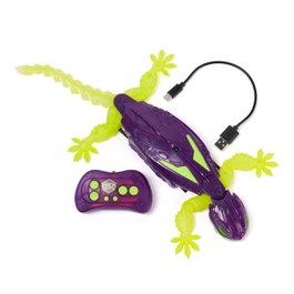 Spin Master Hex Bots Gecko RC Brilla en la Oscuridad - Robot Juguete Escalador +4 Años