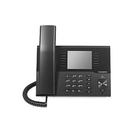 Innovaphone IP222 Teléfono IP Negro, Terminal Cable, Pantalla 3.5", PoE, G.722.2, G.711, 2x LAN, 4x USB, 430g