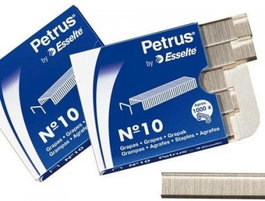 PETRUS 20 cajas de 1000 grapas galvanizadas nº10