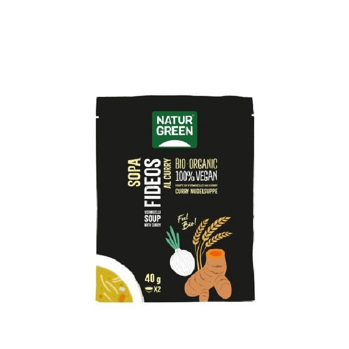 NaturGreen Sopa de fideos al curry bio 40 g